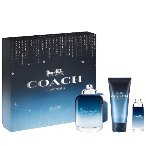 COACH NEW YORK BLUE SET 3PCS