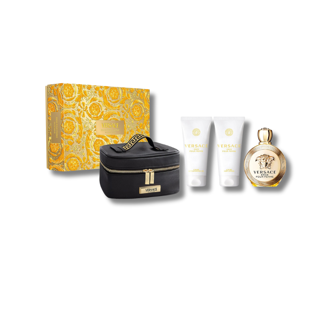 VERSACE EROS FEMME EDP SET 4PCS