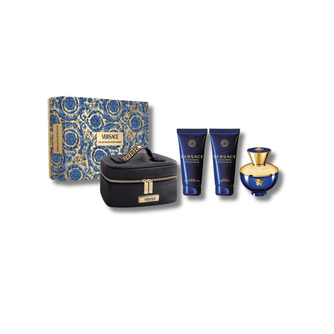 VERSACE DYLAN BLUE EDP SET 4PCS