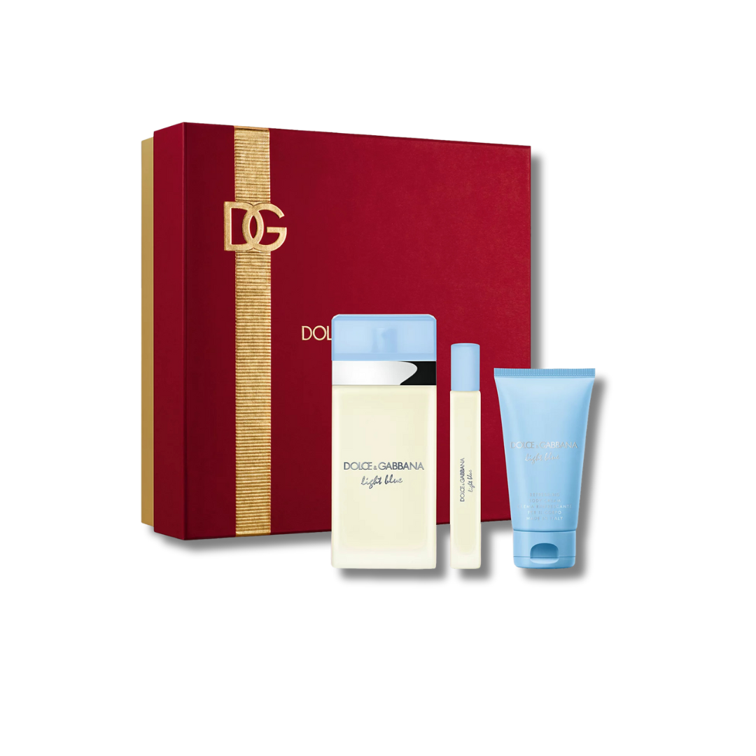 DOLCE&GABBANA LIGHT BLUE EDT SET 3PCS