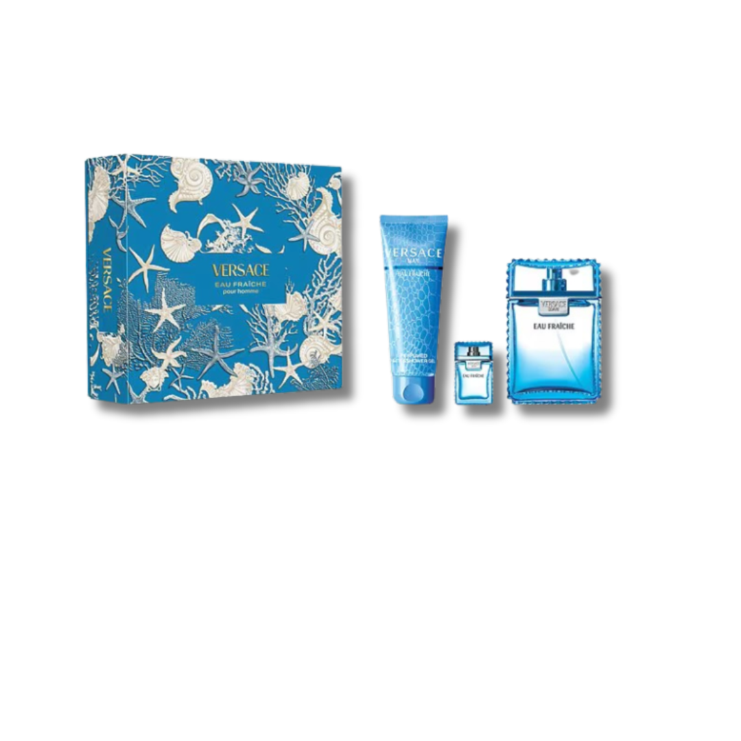 VERSACE EAU FRAICHE POUR HOMME SET 3PCS