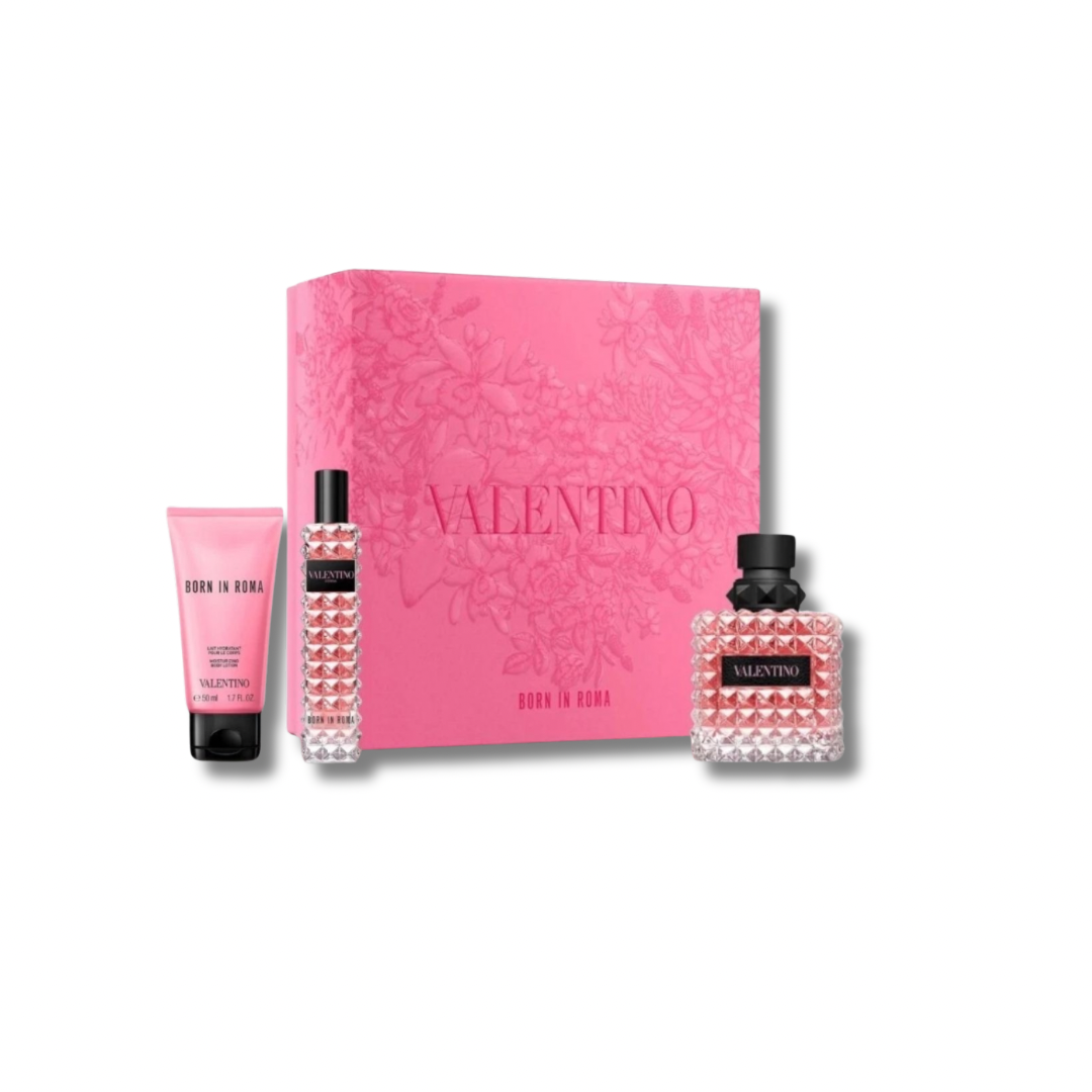 VALENTINO DONNA BORN IN ROMA EDP SET 100ML+BL+10ML