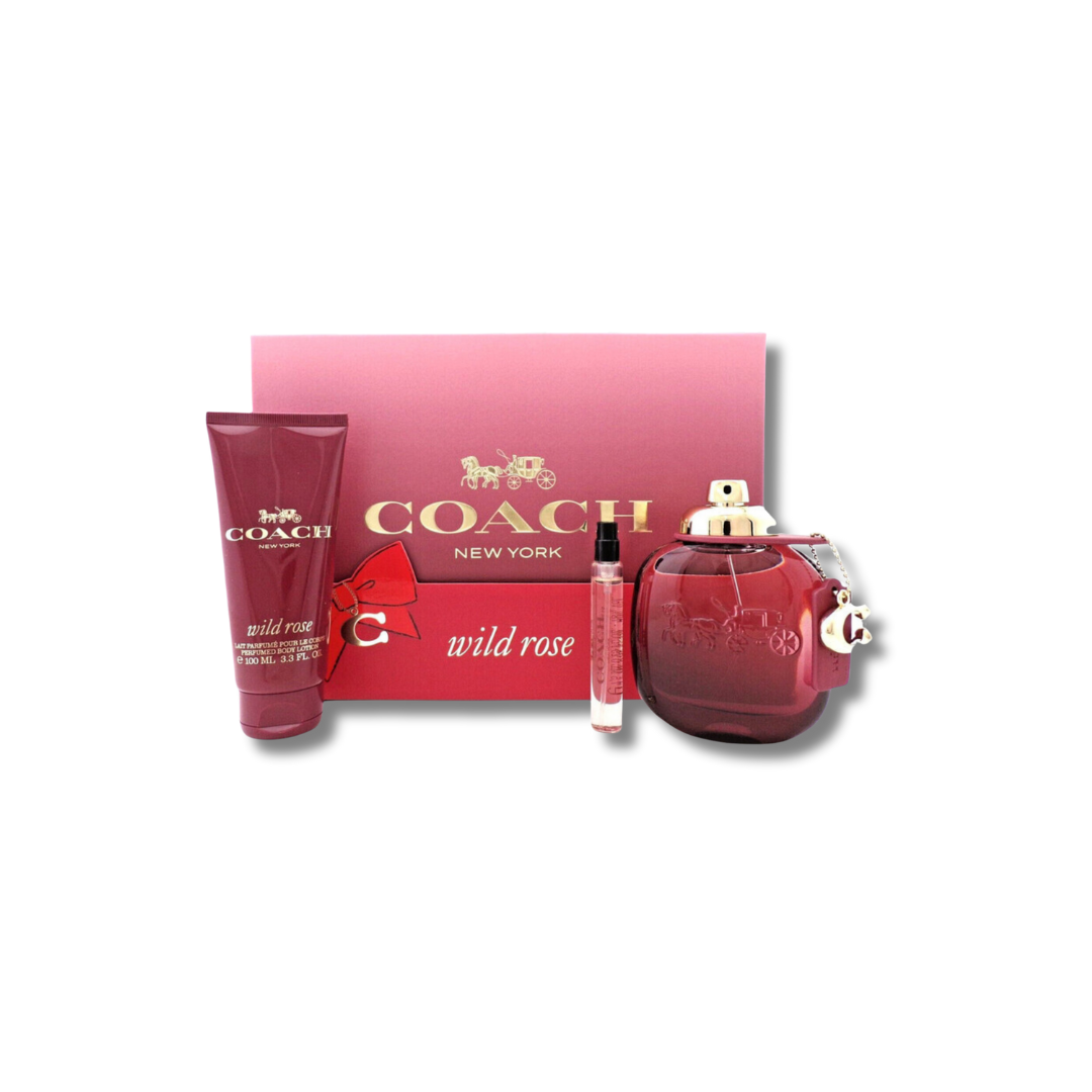 COACH WILD ROSE EDP 90ML SET 3PCS
