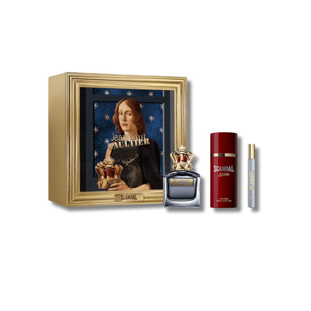 JEAN PAUL GAULTIER SCANDAL HOMME SET 3PCS