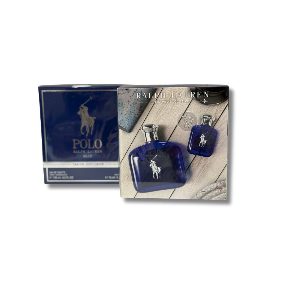 RALPH LAUREN POLO BLUE EDT 120ML SET 2PCS