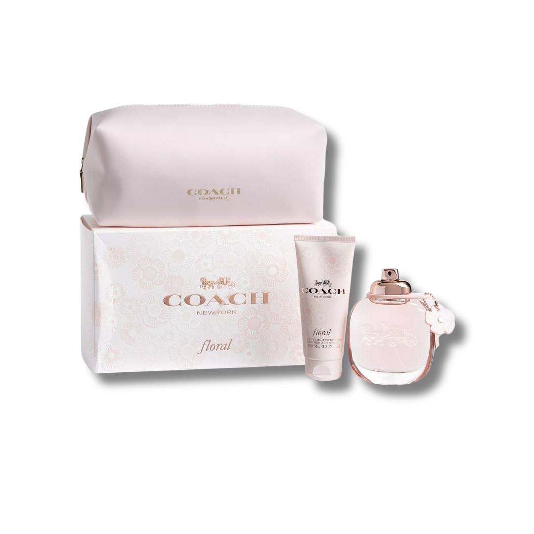 COACH NY FLORAL EDP 90ML SET 3PCS