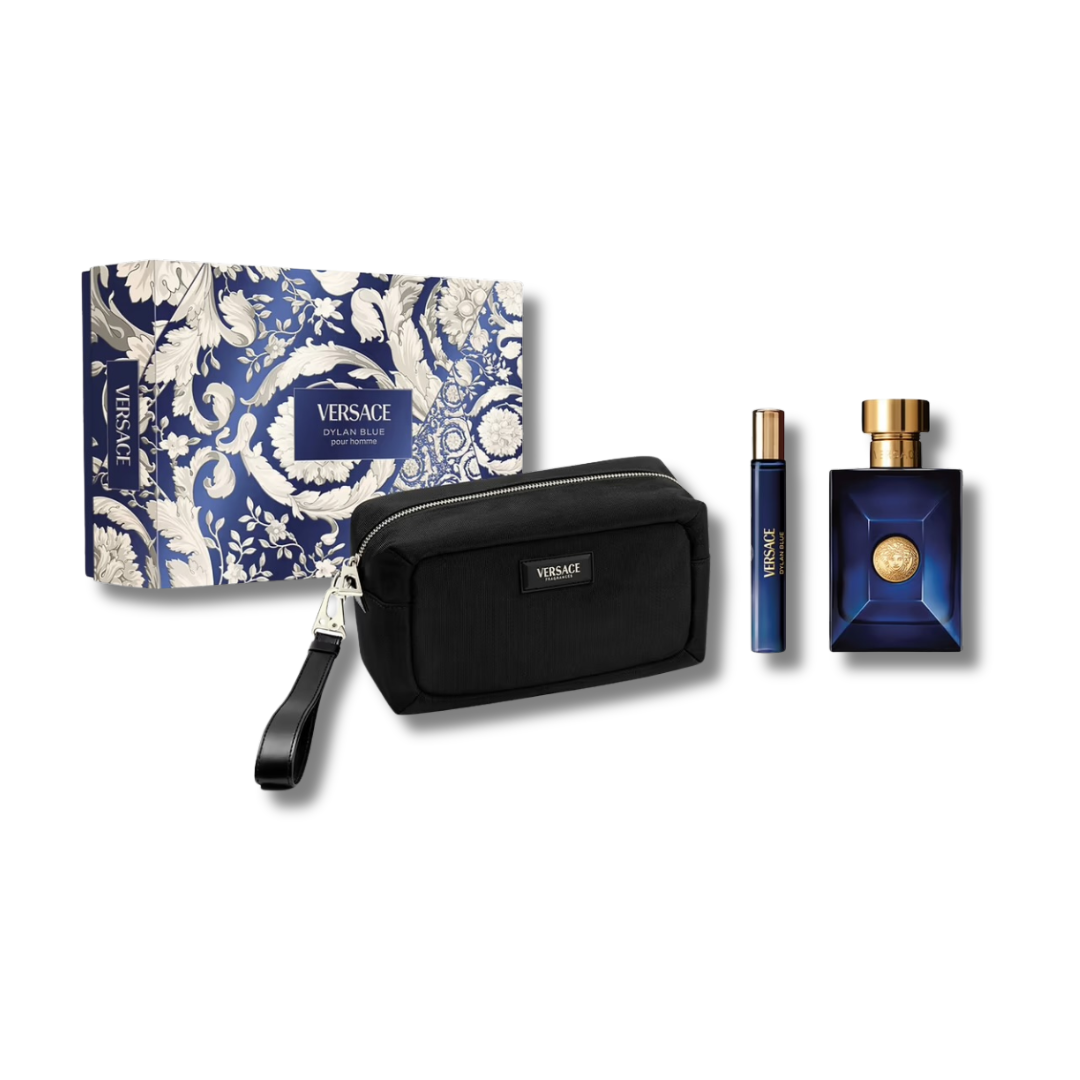 VERSACE DYLAN BLUE MEN SET 3PCS 100ML+SG+MINI