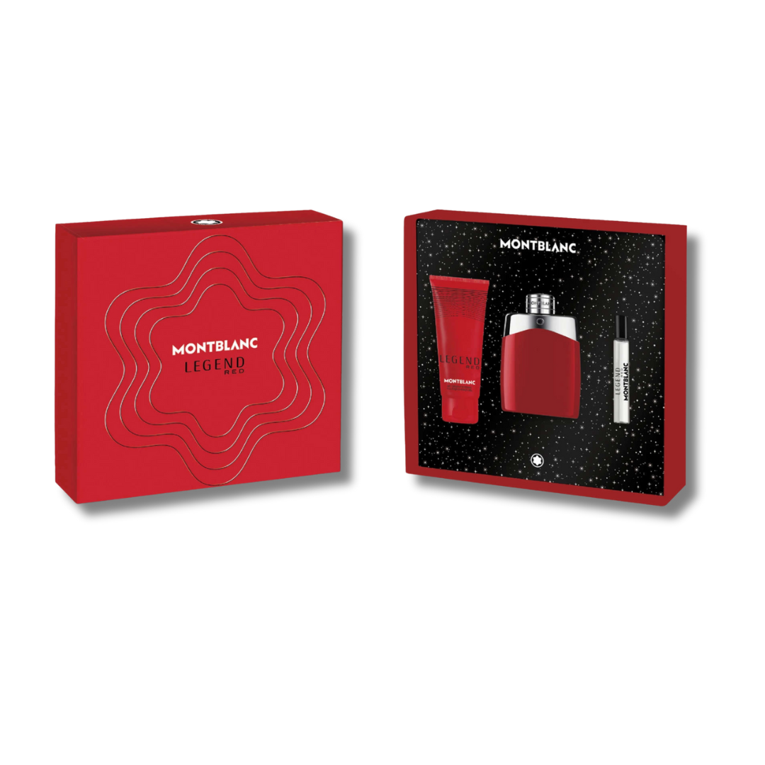 MONTBLANC LEGEND RED EDP SET DE 3 PIEZAS