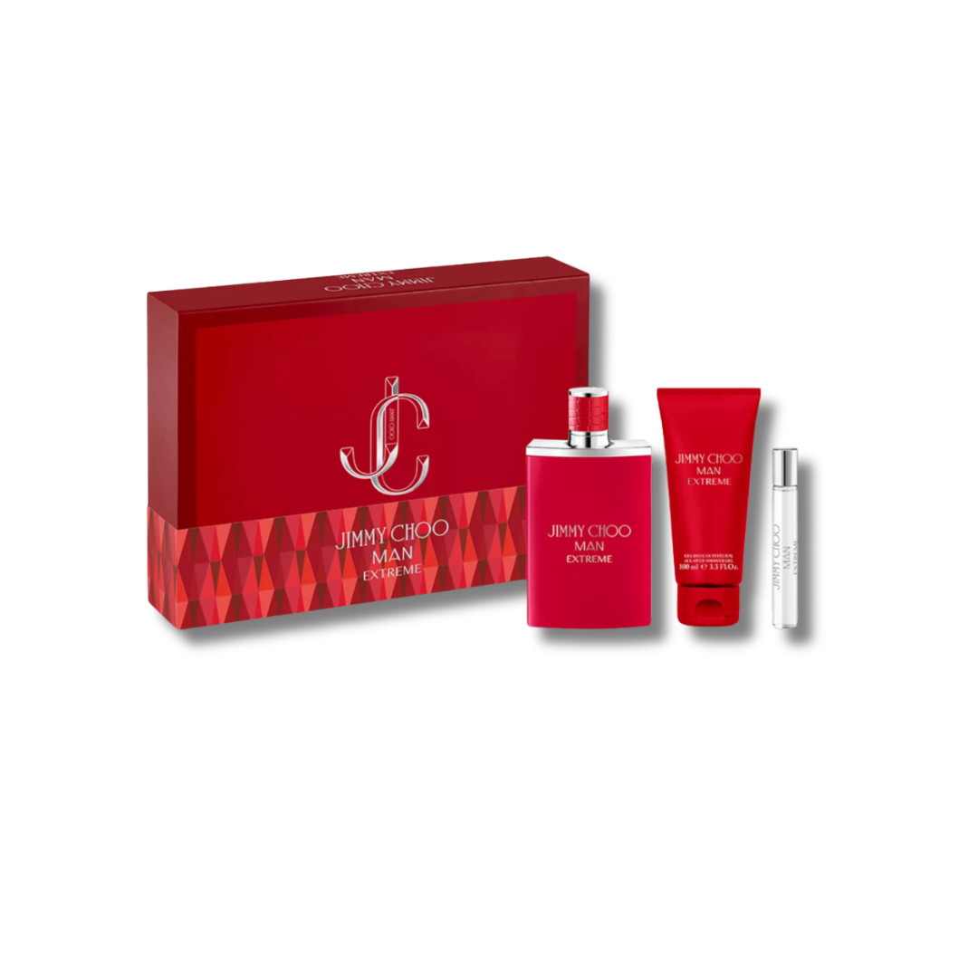 JIMMY CHOO MAN EXTREME EDP SET 100ML+SG+7ML