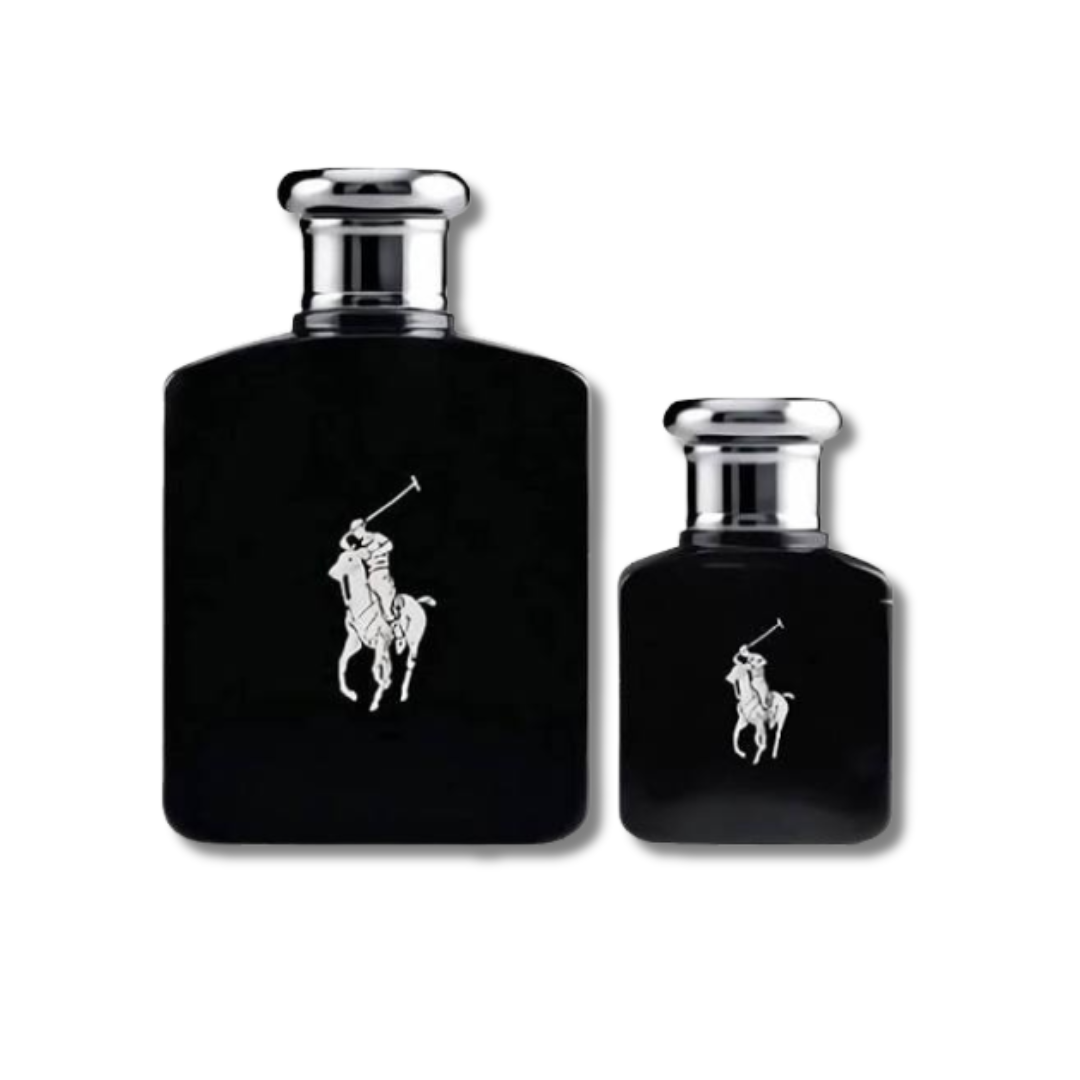 RALPH LAUREN POLO BLACK EDT SET DE 2 PIEZAS DE 120ML