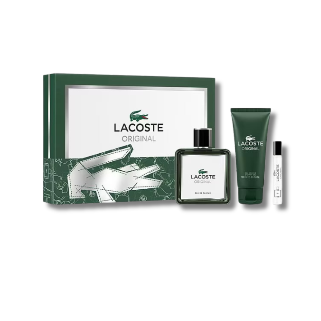 LACOSTE ORIGINAL MEN EDP SET 100ML+SG+7ML