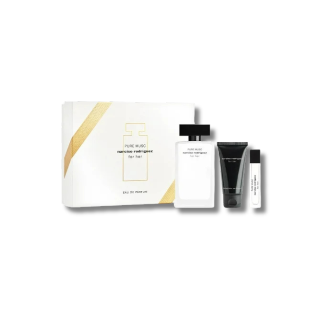 NARCISO RODRIGUEZ PURE MUSC EDP SET 3PCS 100ML+BL+7ML