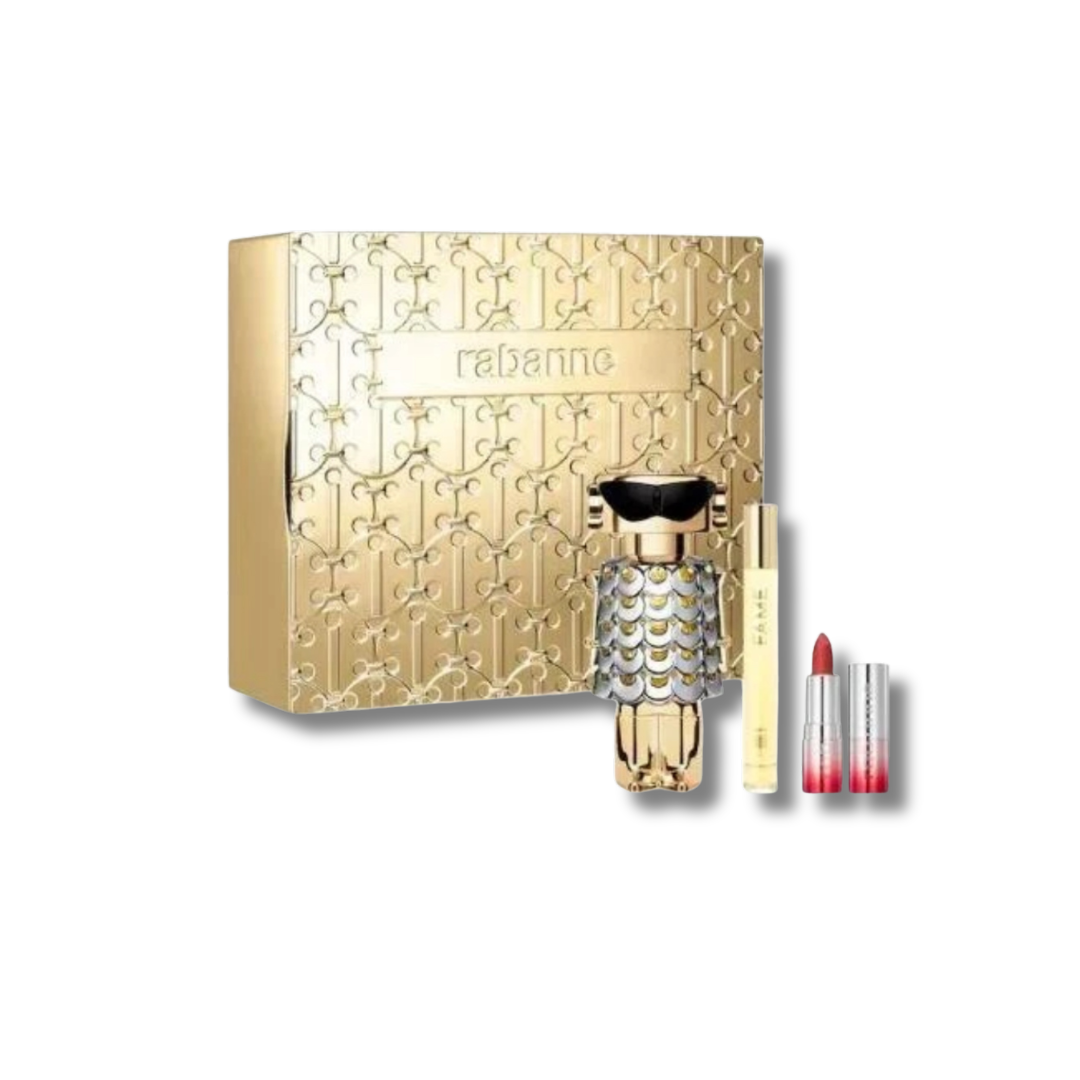 RABANNE FAME EDP SET 80ML+10ML+LIPSTICK
