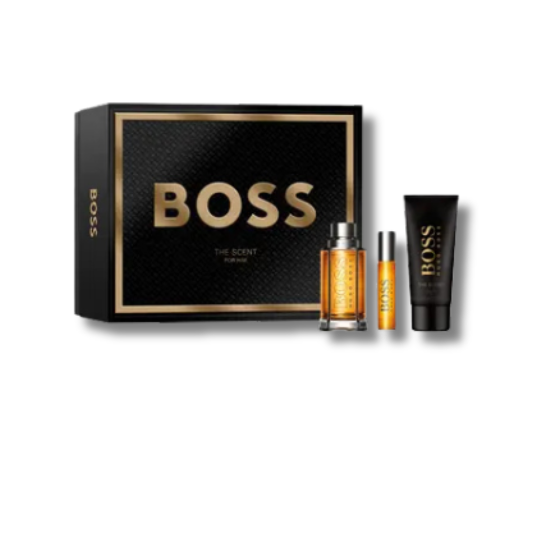 HUGO BOSS THE SCENT MEN EDT SET 100ML+7ML+SG
