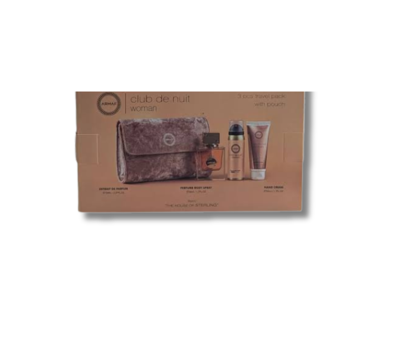 CLUB DE NUIT MUJER EXTRAIT SET 105ML+BL+SPRAY+BOLSA 