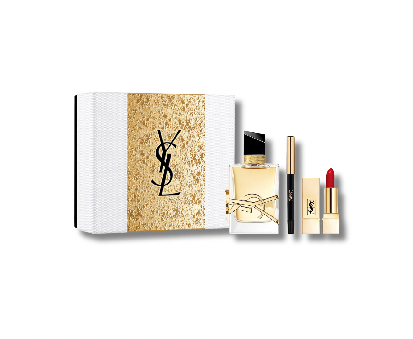 YSL LIBRE EDP SET 50ML+WATERPROOF EYE PENCIL+LIPSTICK