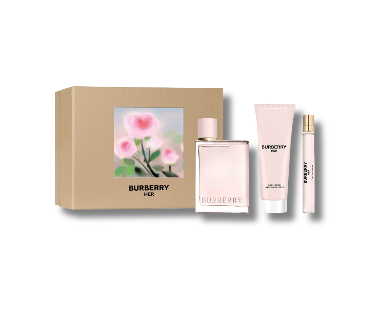 BURBERRY HER EDP SET 100ML+BL+10ML