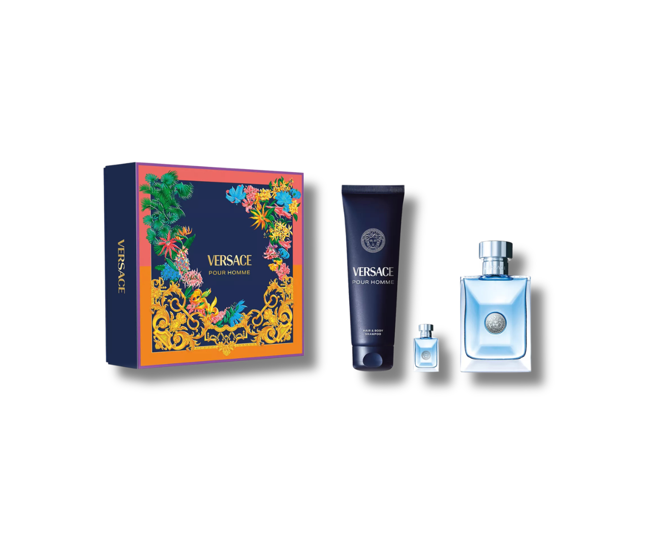 VERSACE POUR HOMME SET 100ML+MINI+SG