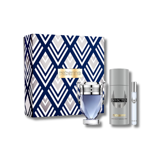 RABANNE INVICTUS EDT SET 100ML+10ML+DEO
