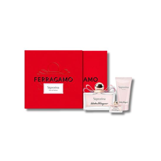FERRAGAMO SIGNORINA EDP SET 100ML+BL+10ML