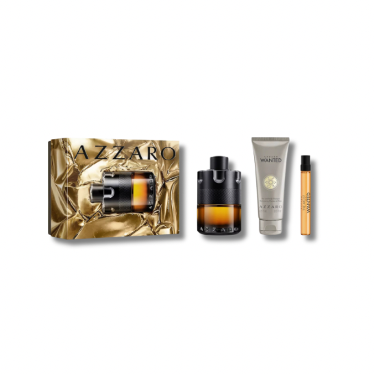 AZZARO THE MOST WANTED PARFUM SET 100ML+SG+7ML
