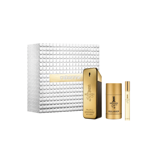 RABANNE 1 MILLION EDT SET 100ML+10ML+DEO