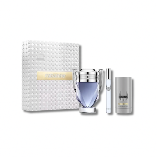 RABANNE INVICTUS EDT SET 100ML+10ML+DEO