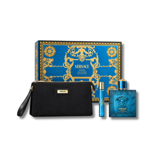 VERSACE EROS EDP SET 100ML+10ML+POUCH