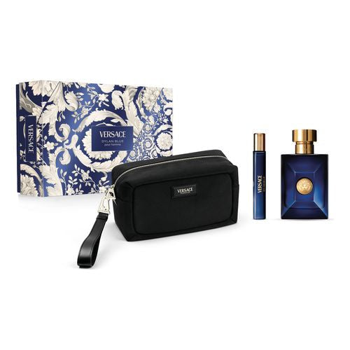VERSACE DYLAN AZUL CONJUNTO DE 3 PIEZAS PARA HOMBRE 100ML+SG+BOLSA